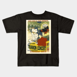 LE TRIANON-CONCERT 1895 Paris Advertisement Poster by Georges Meunier Kids T-Shirt